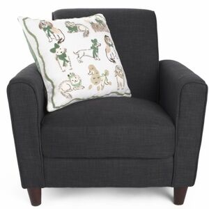 ENVOGUE 20x20 Dog Bows Embroidered St Pattys Pillow